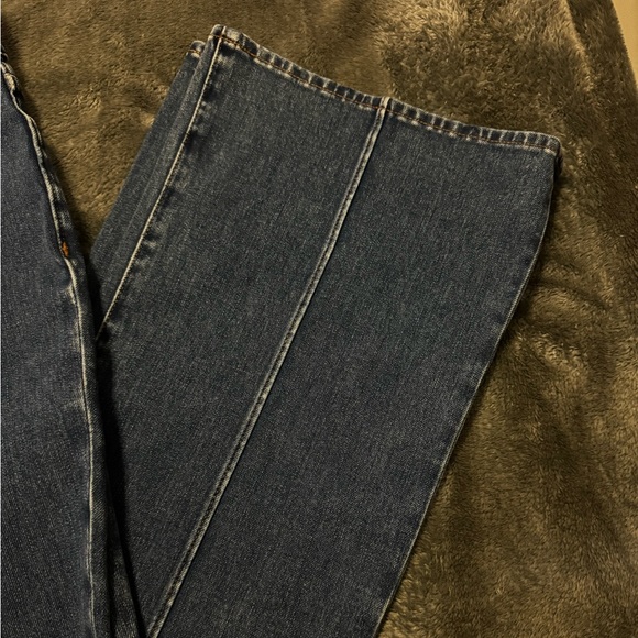 Madewell Skinny Flare Jeans in Wainscot Wash: Pintuck Edition sz 29 - Picture 4 of 13